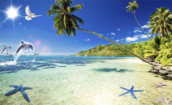 

фотообои фотообои обои 3d обои для гостиной пляж пейзаж обои