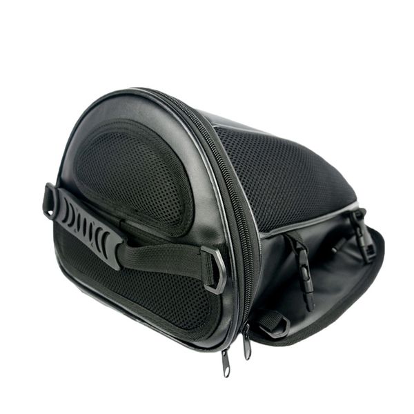 

motorcycle tail bag back seat storage carry hand shoulder waterproof saddle bag m8617