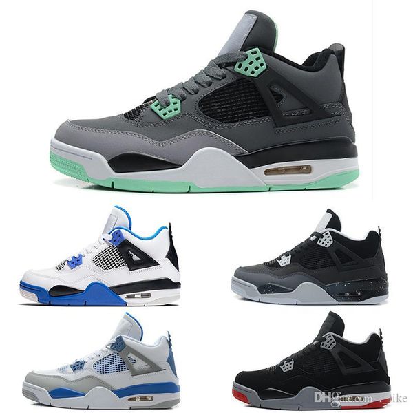 

designer tattoo 4 singles day 4s mens women raptors basketball shoes white cement grey black red bred 4 pale citron sneakers sports shoes