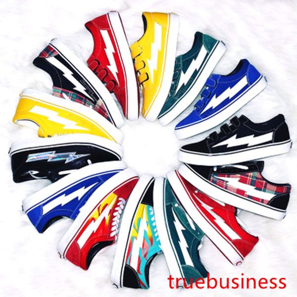 

revenge x storm kanye old skool casual shoes sneakers yellow slip-on light weight skateboarding shoes canvas 2 color