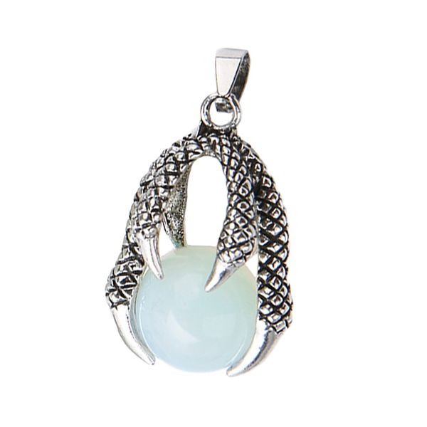 

natural gemstone pendants necklace ornaments claw pendants earrings dangles xmas gifts fashion charms, Black