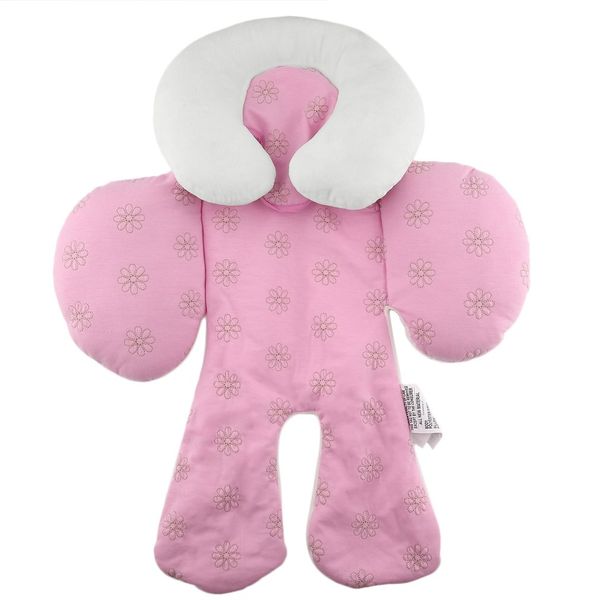

baby strollers head body support pad mat dual sided use safety cushion rattle baby car seat stroller protection accessory