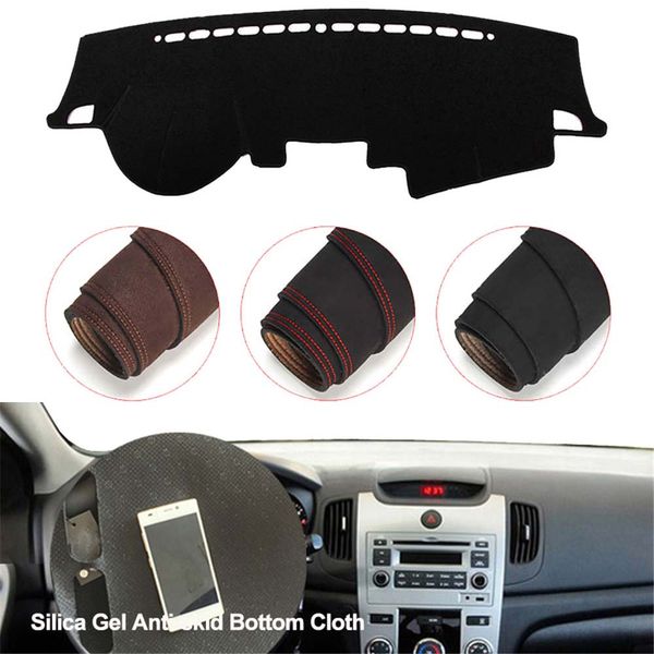 

console dashboard suede mat protector sunshield cover fit for kia forte 2010-2012