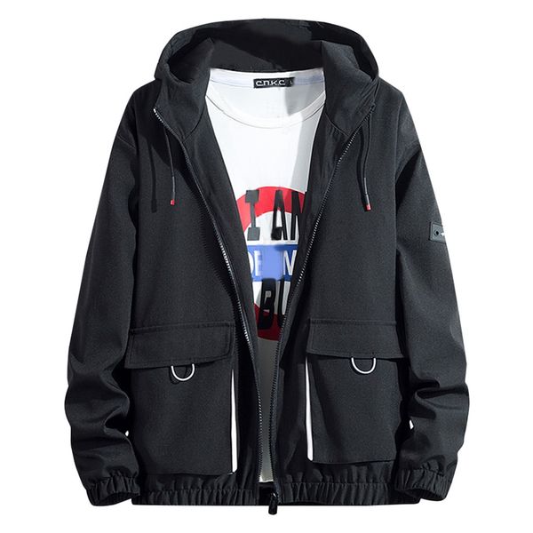 

men's autumn spring casual fashion solid color hoodies outwear coat hip-hop collared shirt street coat casual men's coats, Black;brown