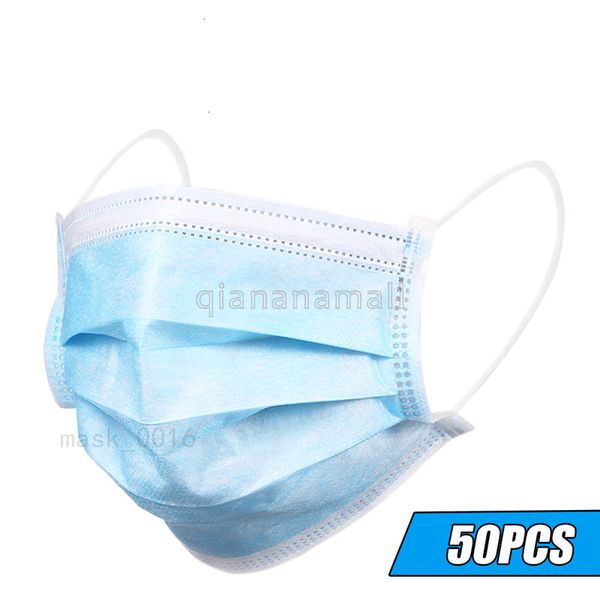 

20 z 10 1pcs 50 200pcs одноразовая маска для лица ушная петля пылезащитная маска pm2. 5 3-слойный пылевой фильтр earloop крышка рта синий dh