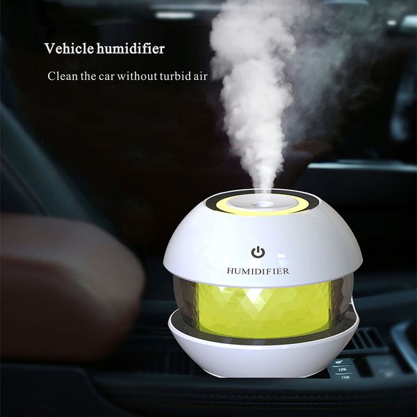

car air humidifier 3-in-1 usb air humidifier cool-mist adorable pet mini with led light four color