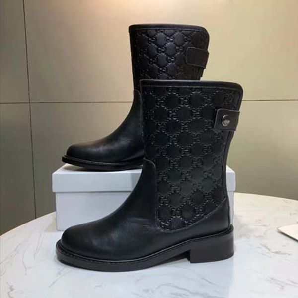 

2019 женщина марка ботильоны ботинки зашнуровать лента пряжка пояса натуральная кожа модные ботинки плоские ботинки сша: 5-10 с коробкой бес, Black;grey