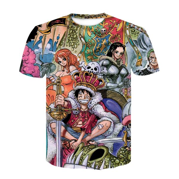 

новая мода аниме one piece луффи футболка повседневная футболка homme уличная мужчины женщины футболка одежда футболка аниме лето топ тройни, White;black