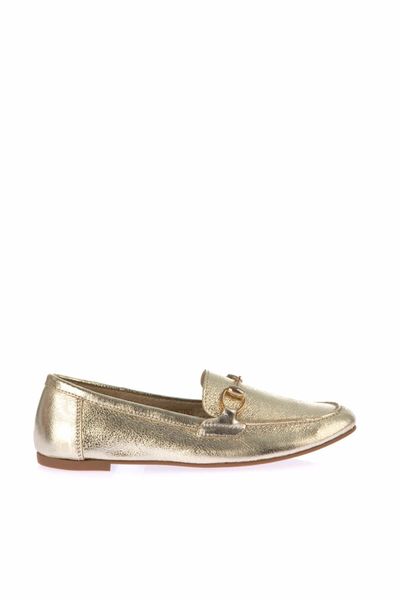 

pearl genuine leather gold women ballerina 120130006541, Black
