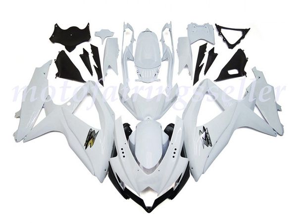 

new abs plastic fairings kit fit for suzuki gsxr600 gsxr750 gsx-r600 r750 k8 2008 2009 2010 injection mold shining gloss white