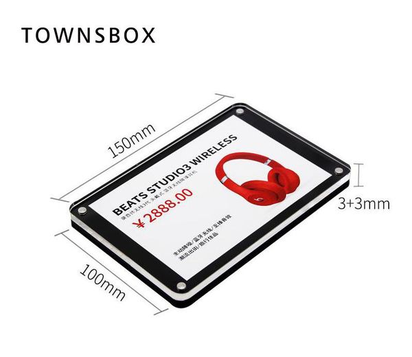 2019 Wall Mount Sign Holder Paper Tag Frame Black Label Cover