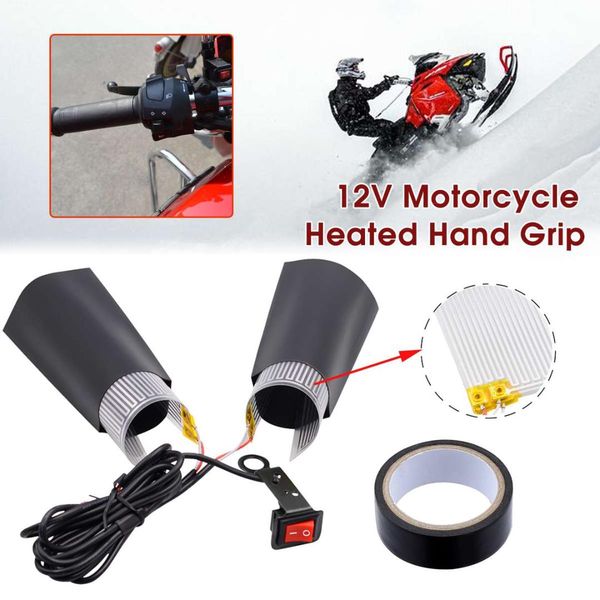 

new motorcycle heated grip throttle pads handlebars atv scooter grips heater 11x9cm frames & fittings grips