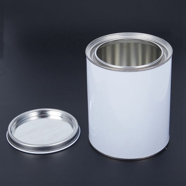

storage bottles & jars 1l small round 1 liter tank paint coating seal iron can
