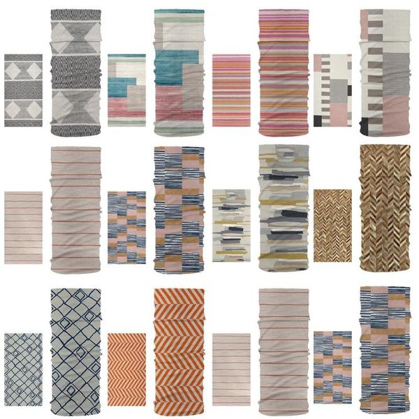 

new dustproof scarf personalized stitching scarf boho men and women magic tube fitness headscarf, Blue;gray