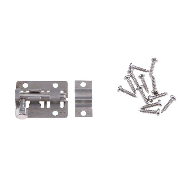 

durable stainless steel door latch security lock bolt with screws hardware kits