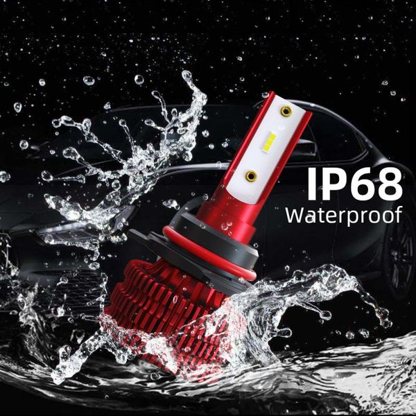 

2x 9005 mini ultra-light led car headlight bulbs kit 72w 8000lm 6500k 12v 24v auto headlamp cob fog light bulb car accessories