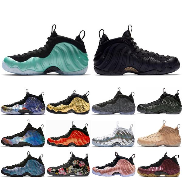 

2019 new mens basketball shoes penny hardaway habanero red sequoia green alternate galaxy rose floral trainers sneaker shoes size 40-47