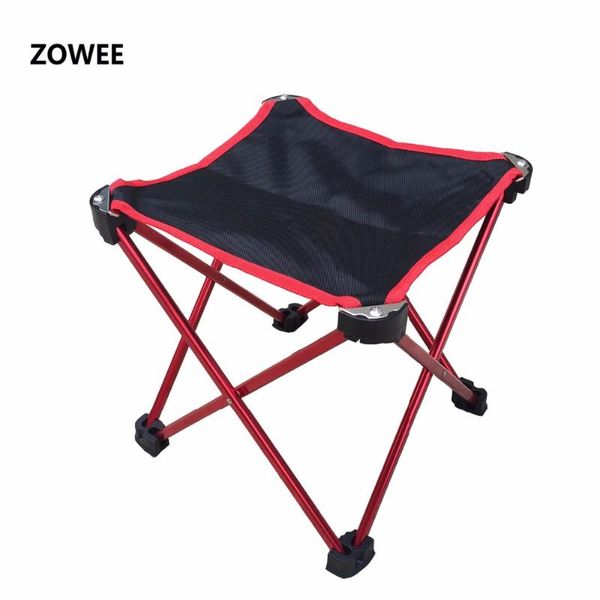 

7075 aluminium alloy camping foldable chair folding fishing picnic bbq garden chair seat outdoor tools stool zw-os01