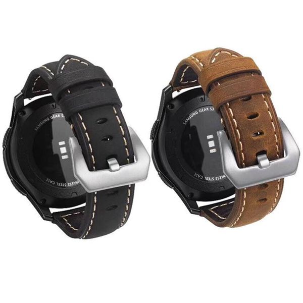 

new 22mm 20mm huami amazfit bip band for samsung gear sport s3 s2 classic strap huawei gt 2 ticwatch e 1 galaxy watch 42mm 46mm, Black;brown