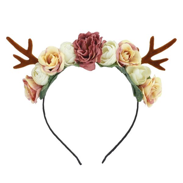 

2018 reindeer antlers headband christmas easter halloween party diy women girs kid christmas deer costume ear party hairband