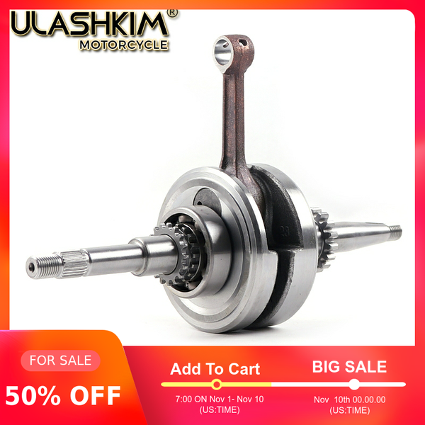 

16 22 t gy6 49cc 50cc crankshaft with 16 22 teeth 139qmb 139qma roketa sunl jcl jonway romet z scooter moped