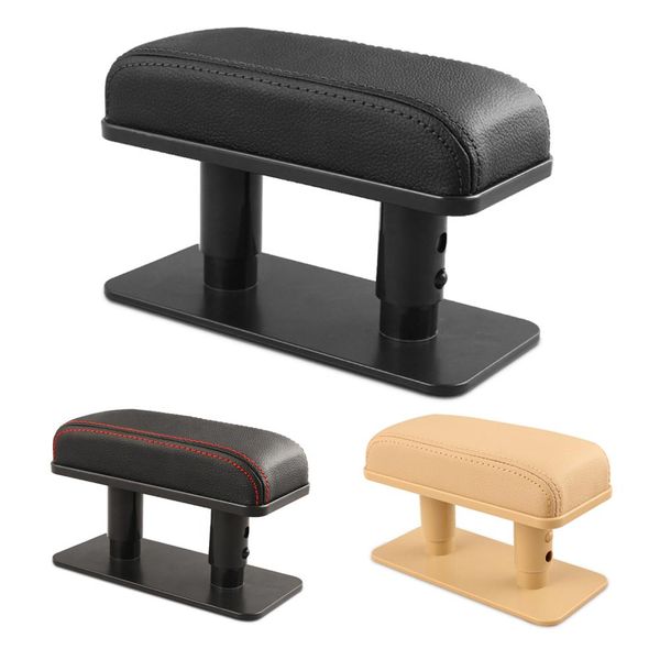 

car armrest left elbow bracket universal leather central right armrest box adjustable anti-fatigue door heighten