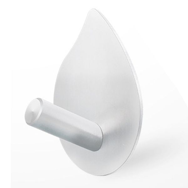 

4pcs/set stainless steel keys towel hooks kitchen waterproof self adhesive wall hanger for bathroom office multifunction