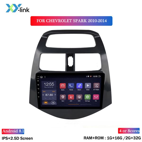 

2.5d 9 inch android 8.1 car radio dvd player for spark 2010-2014 gps glonass navigation audio video swc car dvd