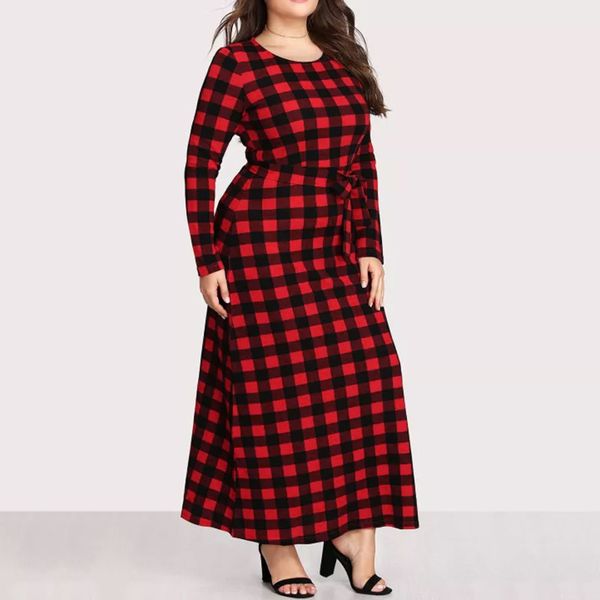 

женские платья плюс размер повседневная vadim с длинным рукавом plaid платья голеностопного длина sukienki платье оболочка vestidos de festa, Black;pink