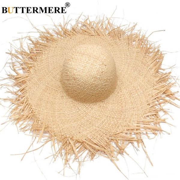

buttermere sun hat with a wide brim women summer ladies raffia straw hat fringe fashion women's beach hats gorra hombre, Blue;gray