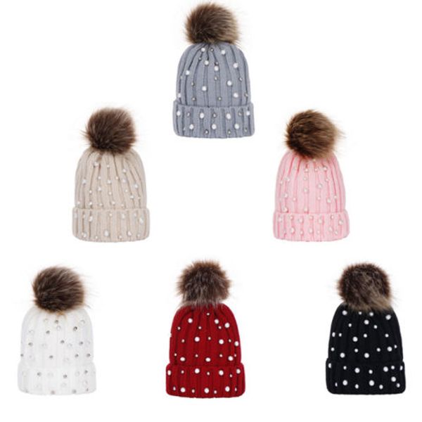 

newborn infant toddler kid baby girl boy winter warm hat crochet cute fitted solid knit hat beanie cap popular pudcoco caps