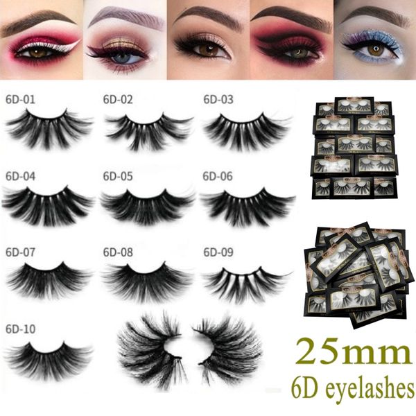 

6d 25mm mink eyelashes thick long eyelashes fake lashes length 25mm makeup 6d mink lashes extension eyelash