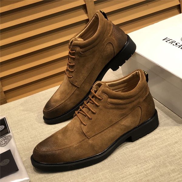 

fast delivery mens design shoes fashionable classic retro suede shoes everyday wild fashion shoes loafers 39-45 01, Black