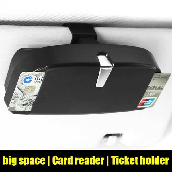 

universal car sun visor glasses box sunglasses ticket receipt clip storage holder car cards holder sunglasses case box