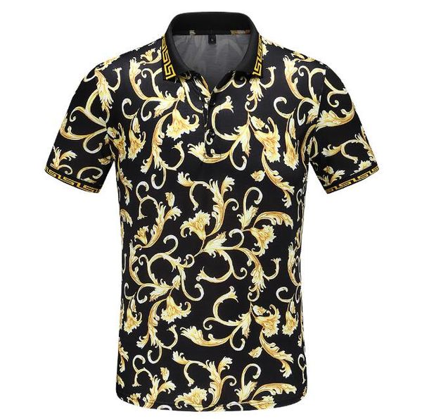 

new summer brand designer polo fashion embroidery mens polo shirts fashion polo shirt men women high street casual tee hk02, White;black