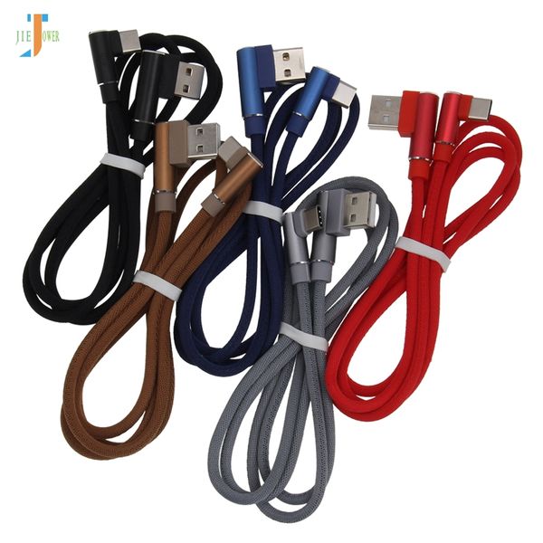 

usb type c cable 90 degree elbow 1m 2m 3m for samsung galaxy s9 s8 usb c charger usb cable for xiaomi mi9 oneplus 6 100pcs/lot