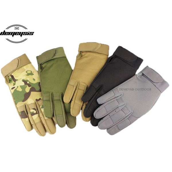

outdoor sports hiking cycling training tactical gloves multicam tactical hunting gloves non-slip motorcycle sports, Black