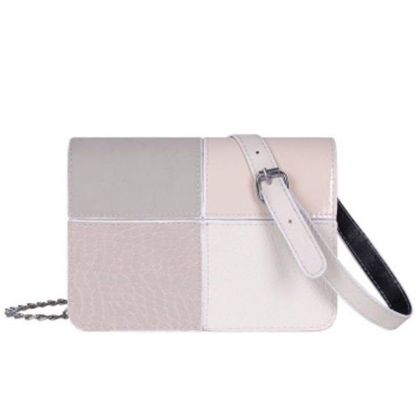 

women fashion cross-body bag quality leather chain strap female shoulder bag small patchwork ladies' messenger flap bolsas