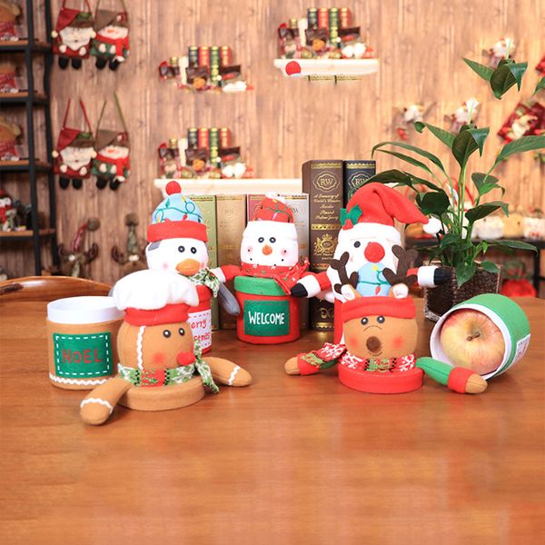 

child kids christmas gift bags candy jar storage bottle santa bag sweet christmas gift bags and boxes new year navidad#30