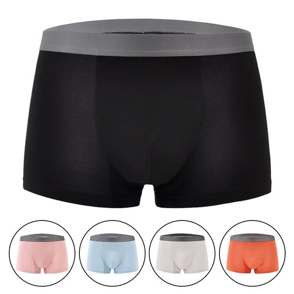 

мужчины боксер сексуальное нижнее белье шорты удобные однотонные мужские брюки boxershortshome wear mesh quick dry mesh breathable boxer, Black;white