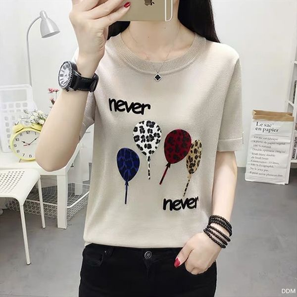 

super fire cec shirt short-sleeved women's linen t-shirt women's 2020 fashionable ins old wearing girl t-shirt, White