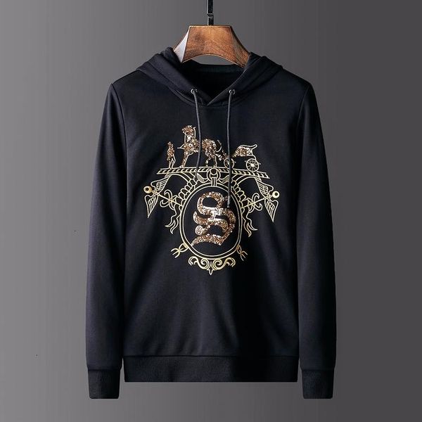 

2019 autumn and winter men 's hooded sweater jb191002y9, White;black