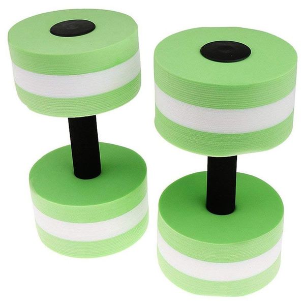 

eva watersport dumbbell for fitness water aerobics swimming exercise green dumbbells