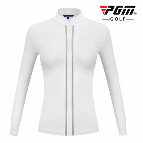 

the new pgm golf clothing ladies long sleeve t-shirts warm winter and autumn stands collar golf womenswear, Black;blue