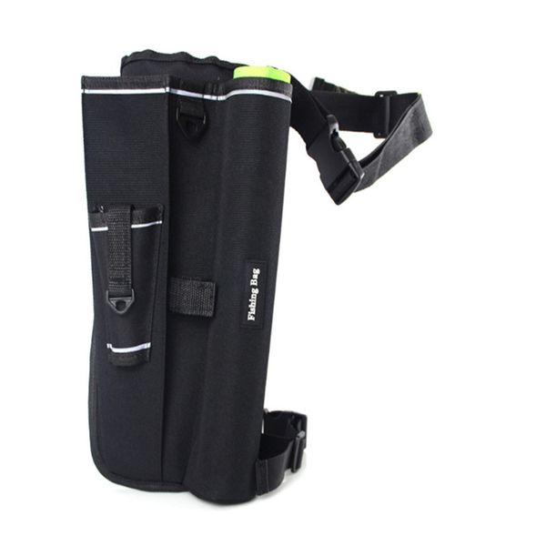 

portable fishing rod holder bag sports waist pack fishing lures tackle gear storage bag single shoulder crossbody bags