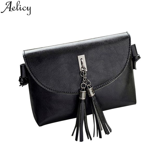 

aelicy shoulder bag new handbag women's vintage wax shoulder bag women bags 2019 summer bags leather purse