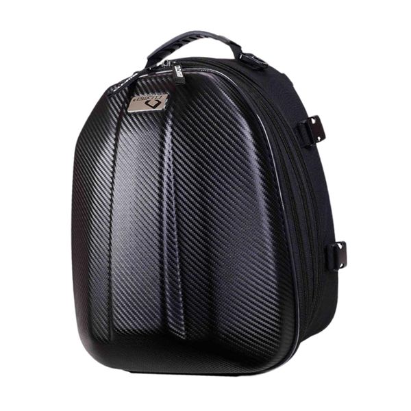 

motorcycle motorbike rear seat tail bag storage luggage expandable pouch