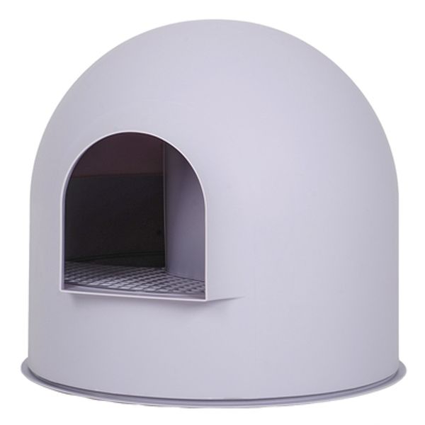 

white semi-enclosed litter box single-layer large cat toilet leakproof corridor isolated odor anti-out nontoxic materials