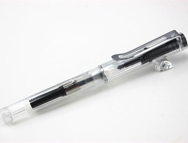 

jinhao 599 transparent white student fashion financial medium nib fountain pen new