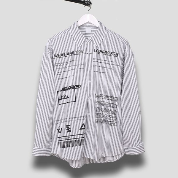 

мужские повседневные рубашки готический стиль мужская одежда весна мужская осень рубашки, White;black